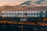 樱花影院免费观看日常使用笔记：高频使用后的习惯变化与效率提升（对比后）