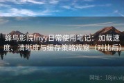 蜂鸟影院fnyy日常使用笔记：加载速度、清晰度与缓存策略观察（对比后）