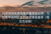 白虎视频免费观看完整体验记录：与同类平台对比后的真实体验差异（稳定性观察）