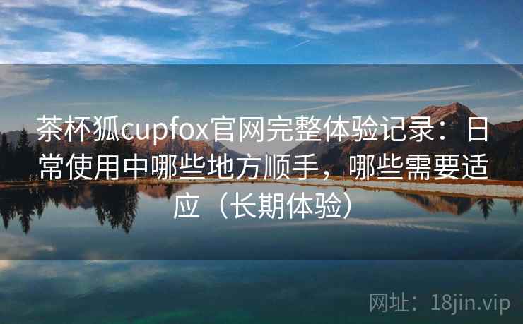 茶杯狐cupfox官网完整体验记录：日常使用中哪些地方顺手，哪些需要适应（长期体验）